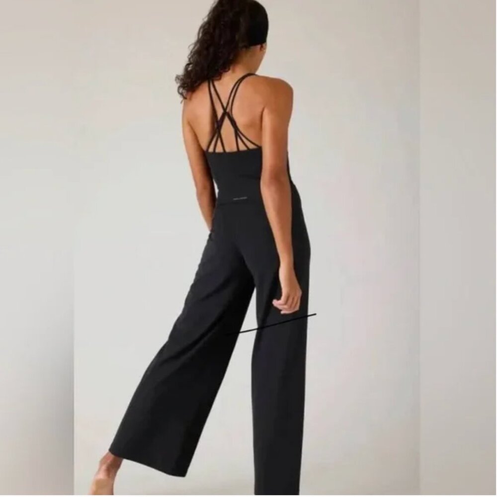 Athleta X Alicia Keys Transcend Jumpsuit Black - XS